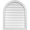 Ekena Millwork Round Top Surface Mount PVC Gable Vent w/ 2"W x 1-1/2"P Brickmould Frame, 26"W x 32"H GVPRT26X3202SN - alternate 1